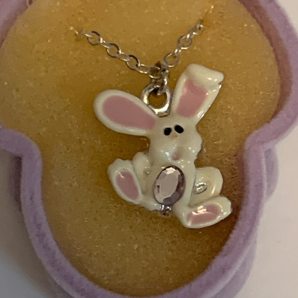 Kids bunny necklace set